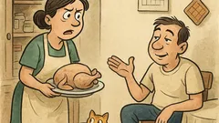 Banc: Soția dezgheață puiul, idei?